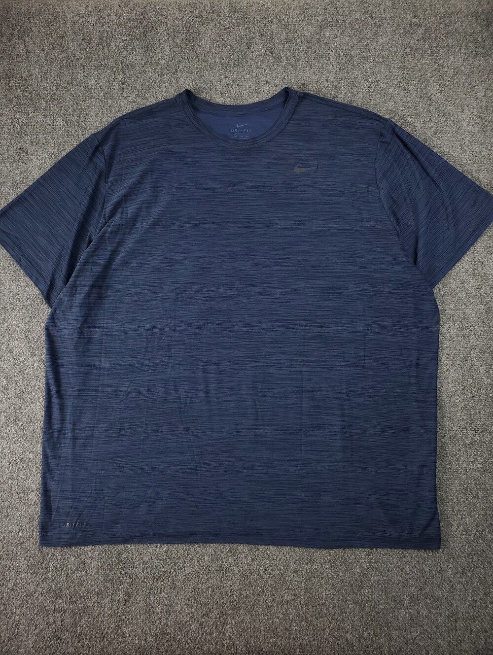 Nike Dri Fit T Shirt 4XLT Short Sleeve Performance Active Stretch Blue Heather